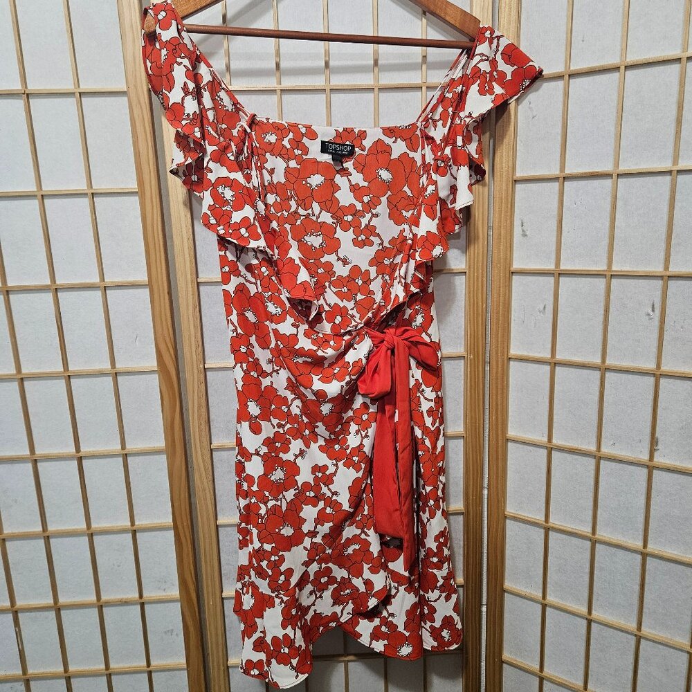 TopShop Floral Wrap Dress